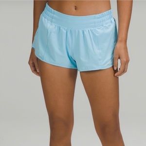 Lululemon Hotty Hot 2.5 Light Blue Shorts